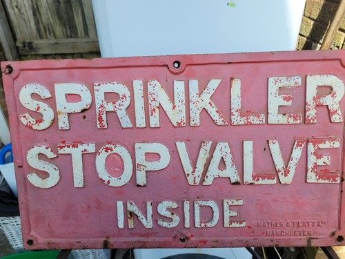 Vintage cast iron sprinkler - cast,