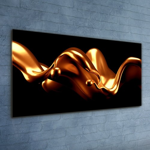 Painting abstract gold liquid - painting,
