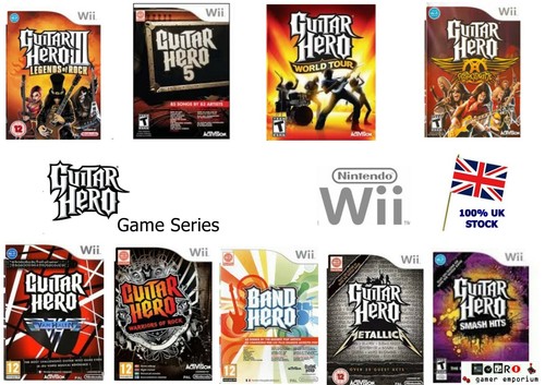 Wii guitar hero game series - wii,