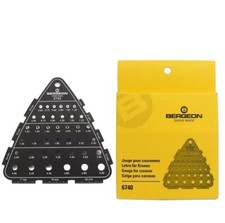 Bergeon 6740 Universal Watch Crown Gauge Measuring Thread & Diameter, SWISS MADE