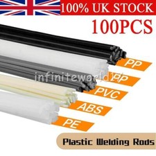 100X Plastic Welding Rods ABS/PP/PVC/PE Welding Sticks For Welder Tool Sets UK