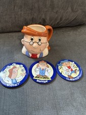 Official Tetley Tea Gaffer 3D Mug 2011 Collectable Cup Novelty with coasters