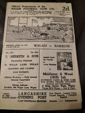 VINTAGE RUGBY LEAGUE PROGRAMME