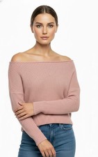 Ladies Off Shoulder Knitted