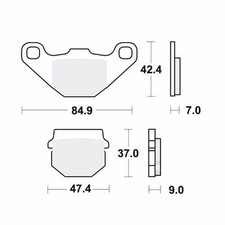 TRW Brake Pads Sintered MCB519SI Fits Aprilia RS 125 2017-2023