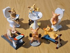 6 Mini Pig Statues Figurines Pig Statue Desktop Decoration Miniature Resin