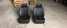 Very good used front seats in black for Porsche 911 1972-73 black recliners