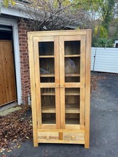 Mango Wood Glass Display