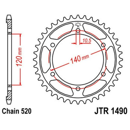Jtr1490 40 tooth - jt, jtr1490.40