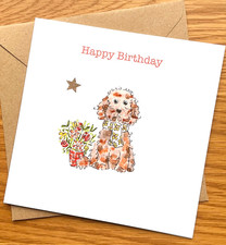 Happy Birthday Card Brown