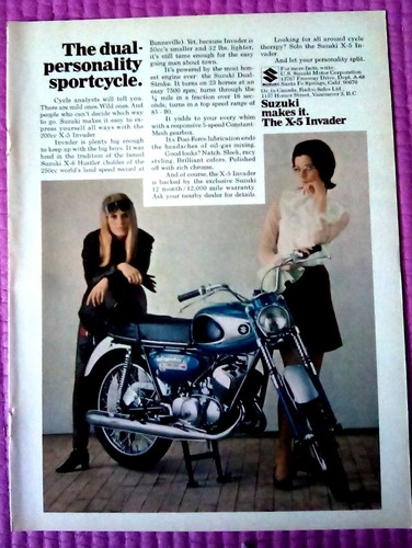1963 suzuki invader print - suzuki,