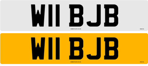 W11 bjb private plate - w11,
