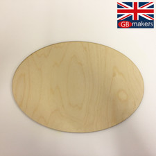 Birch Plywood Oval Plaque Ply Premium Sheet A5 A4 A3 4mm 6mm Wooden