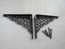 PAIR of Rustic iron shelf