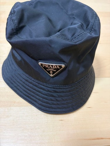 Authentic prada black bucket - black,