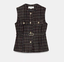 ZARA WOMENS BELTED TEXTURED