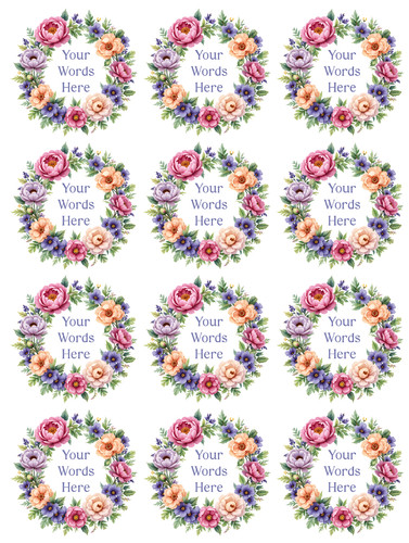 Edible flower wreath birthday - flower,