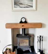 15x15CM SOLID OAK MANTEL FIREPLACE  COTTAGE STYLE -RANGE OF SIZES & COLOURS