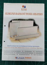 YTT Slimline Radiant Panel Heater LASER 2000 Instructions Manual Guide Programme
