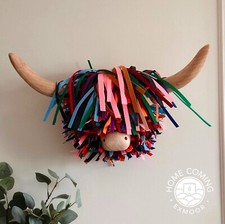 Wall Mounted Highland Cow Head