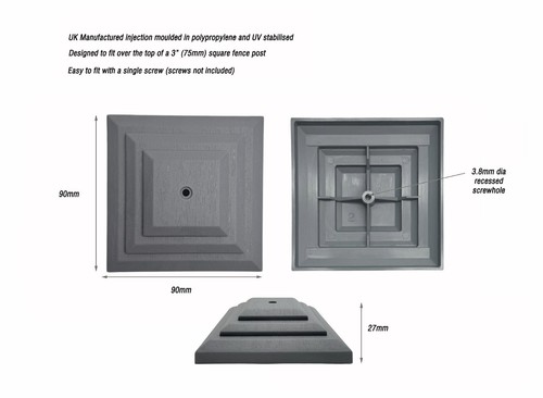 Pack grey plastic fence - of, 10