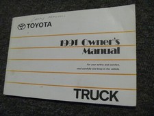 1991 Toyota Pickup Truck Owner Operator Manual User Guide Deluxe SR5 xz