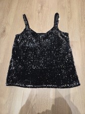 Ladies Sequins Sparkly Party Vest NEXT Size 10