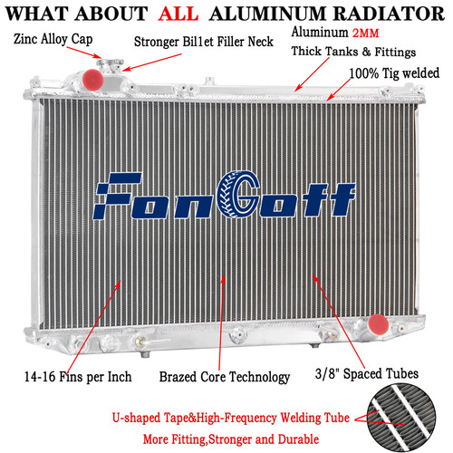 Rows radiator for 1991 1997 - 3,