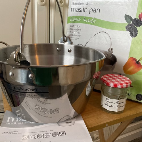 Maslin pan new - stainless, steel