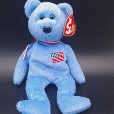 Beanie Baby America Bear With