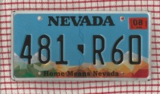 NEVADA rough condition AMERICAN USA LICENSE LICENCE NUMBER PLATE #NVrough