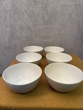 IKEA 365+ Susan Pryke Large (16cm) Pasta Salad Soup Cereal Bowls White x 6