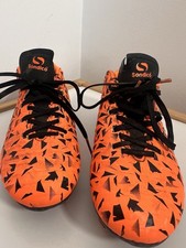 Sondico Blaze Orange And Black Boys Moulded Stud Football Boots Uk Size Kids 12