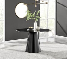 PALMA Black Semi-Gloss Round
