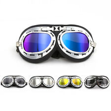 Pilot Retro Motorbike Motorcycle Goggles Flying Scooter Aviator Helmet Glasses