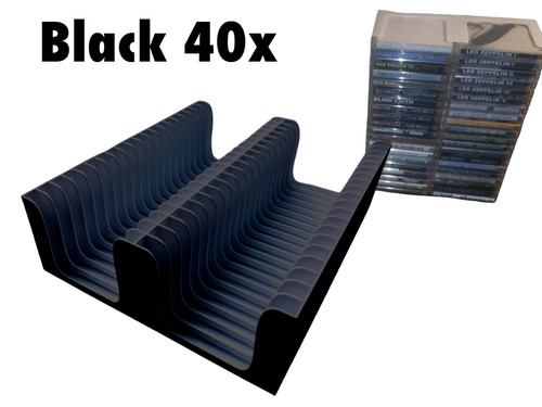 Black minidisc tray - black,