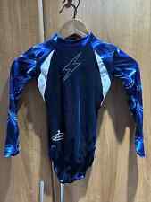 Milano Girls Gymnastics Leotard Velour Lycra Navy 28” Used (Rarely) Long Sleeved