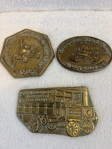 Brass plaques set steam - plaques,