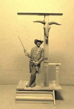 1/24 Resin Model Kit Wild West Cowboy Shooter Unpainted