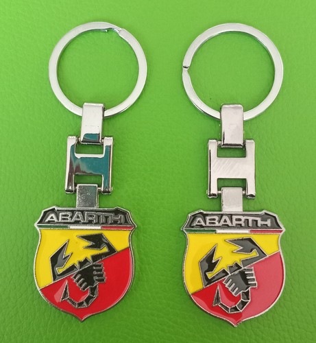 Abarth metal keyring key - abarth,