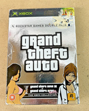 Xbox Original Grand Theft Auto III & Vice City Twin Pack manual and map classics