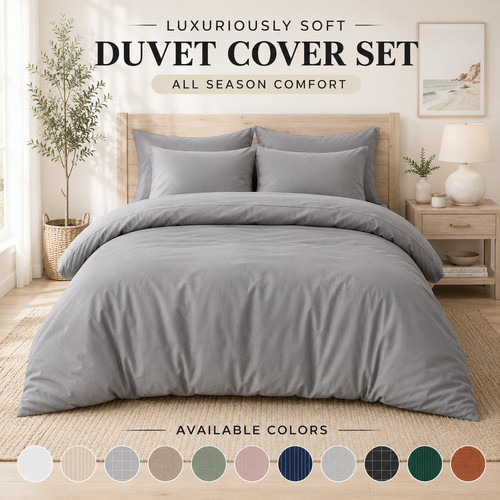 Plain duvet quilt cover - duvet,