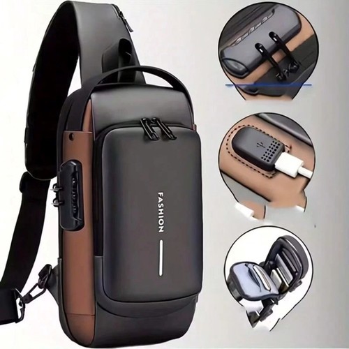 Anti theft sling - bag, unisex
