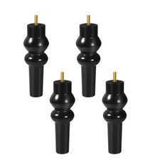 4Pcs Wood Furniture Legs Unique Support Legs for Dresser Sofa TV Stand