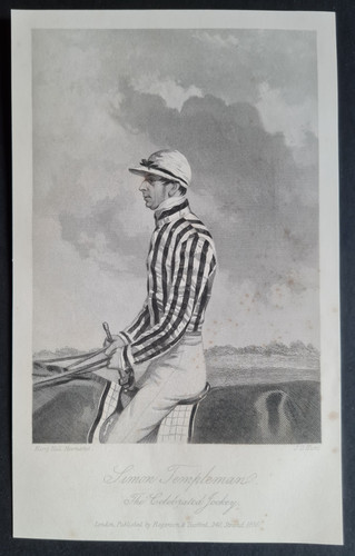 Antique 1856 print - , horse