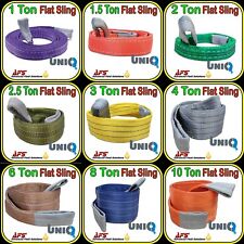 2-Eye Flat Lifting Sling Heavy Duty Strop Duplex Webbing Strap Various Sizes UK
