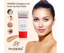 PHOERA Liquid Foundation Full Coverage Velvety Matte Flawless Lasting Makeup UK
