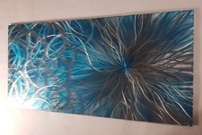 Modern abstract metal wall