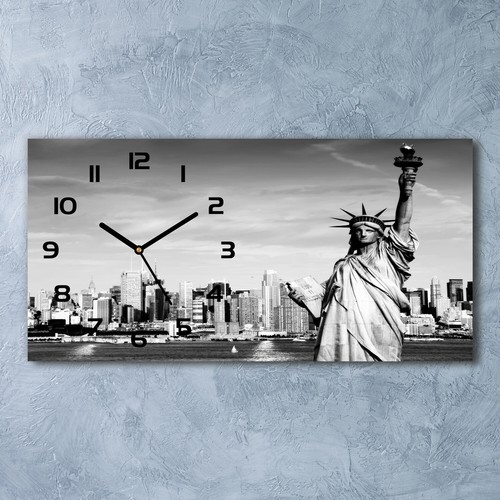 Glass wall clock 60x30 - glass,