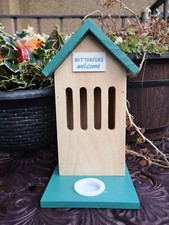 FSC Approved - Wooden Butterfly House Hotel Shelter Garden Feeder